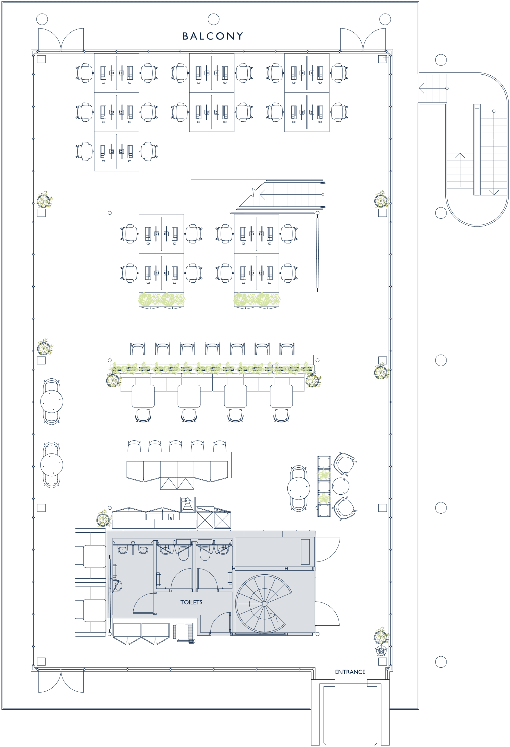 Lower level general layout